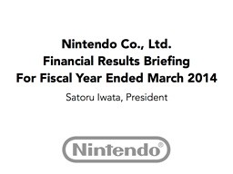 Nintendo FY3/2014