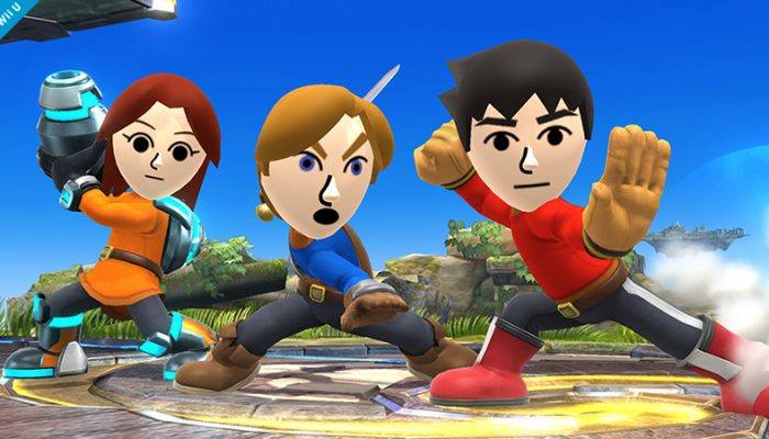 Sakurai’s Pic of the Day – Mii Fighters and Palutena