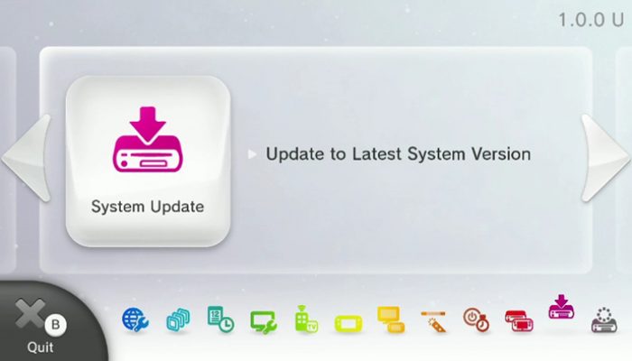 Wii U System Update 5.1.0 U is now available