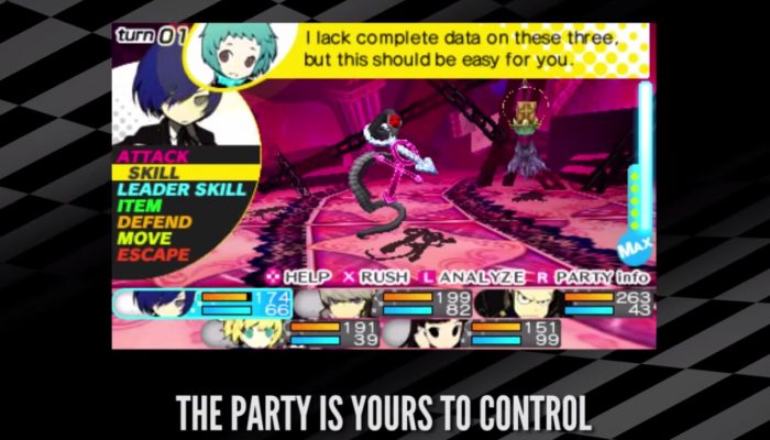 Persona Q: Shadow of the Labyrinth – Battle Trailer