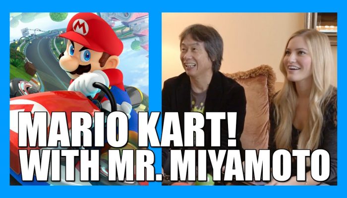 iJustine, Playing Mario Kart 8 with Mr. Miyamoto (Round 1)
