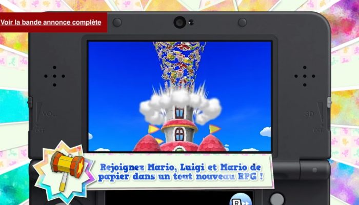 Mario & Luigi : Paper Jam Bros. – Pubs Paper Mario se plie en 4 pour Mario & Luigi