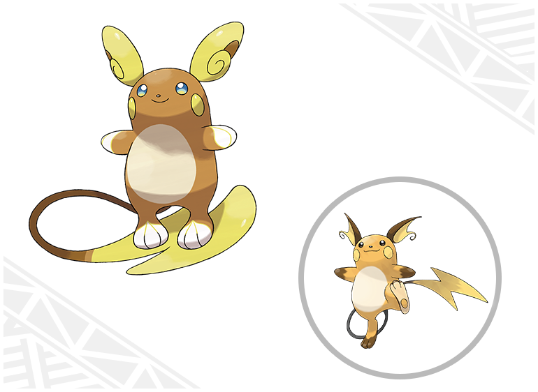 Pokémon Sun & Moon - Raichu com forma Alola