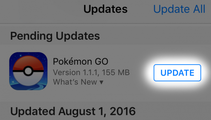 Niantic: ‘Update for iOS users’