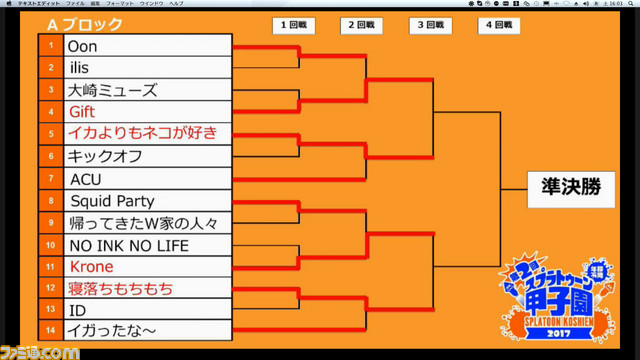 Splatoon Koshien 2017