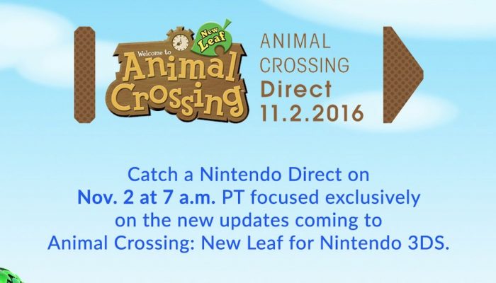 Animal Crossing Direct set for tomorrow November 2 at 7 AM Pacific