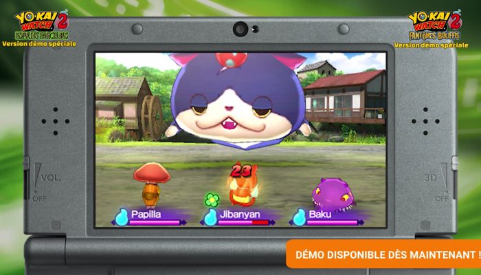 Yo-kai Watch 2 : Esprits farceurs et Fantômes bouffis – Démo disponible !