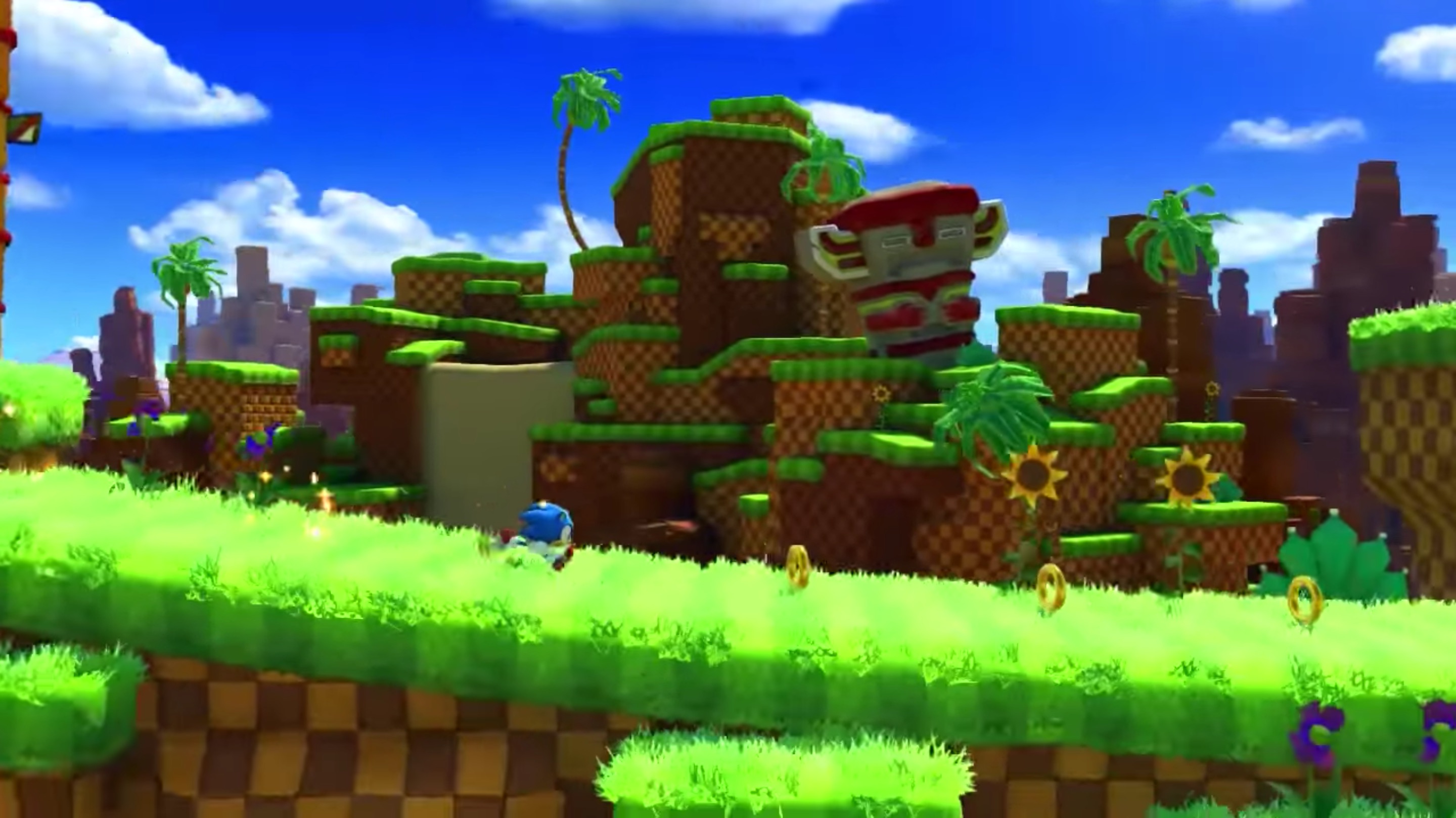 Novo gameplay de Sonic Forces clássica mostra fase Green Hill Zone