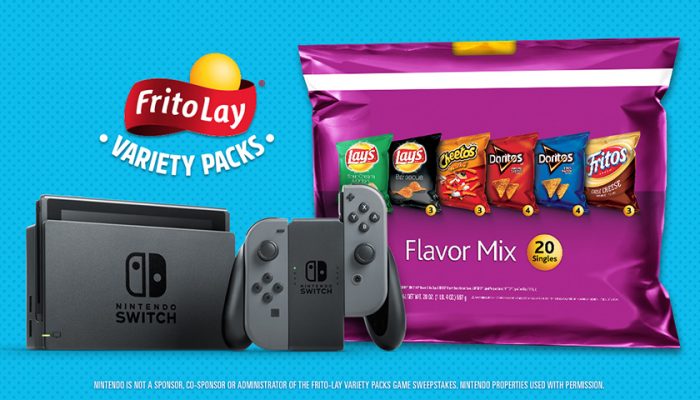 NoA: ‘Frito-Lay’s Variety Pack gives away one Nintendo Switch System and game every hour for 6 weeks’