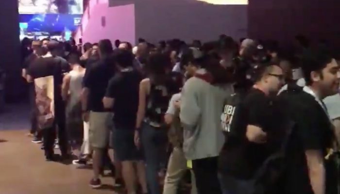 This is the line for Super Mario Odyssey at E3 2017