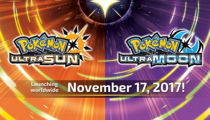 Pokémon Ultra Sun & Ultra Moon launch worldwide November 17 on Nintendo 3DS