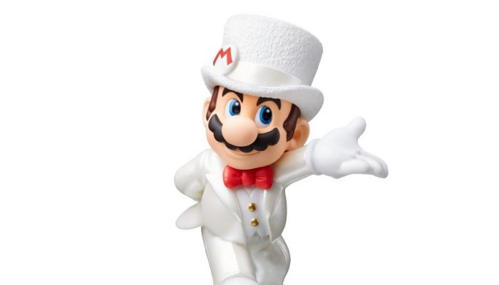 Mario, Peach and Bowser wedding outfits amiibos launching alongside Super Mario Odyssey