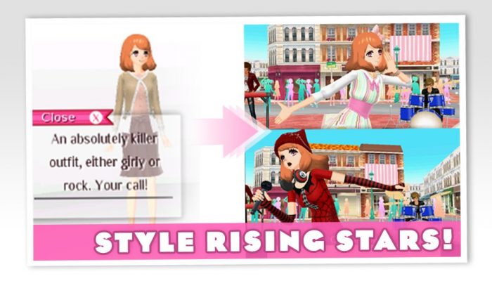 Here’s a couple of screenshots from Style Savvy Styling Star