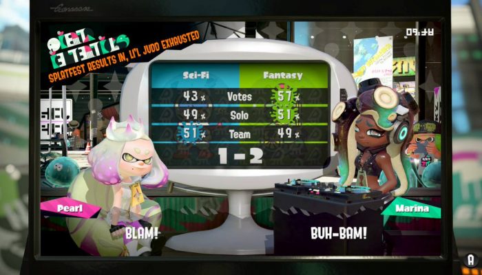 Marina wins her first in-game Splatfest in North America
