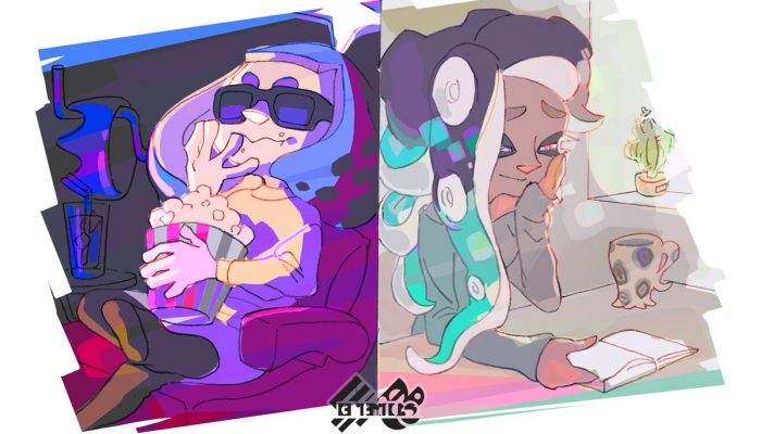 Here’s the artwork for the Book vs. Film European Splatfest