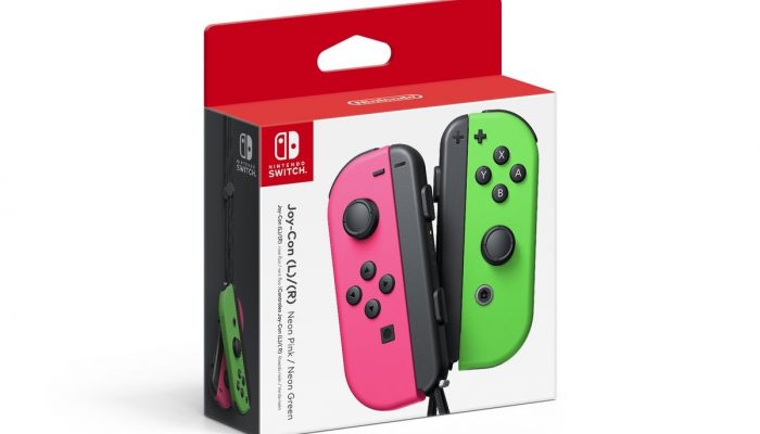Neon Pink and Neon Green Joy-Con coming to North American stores this month