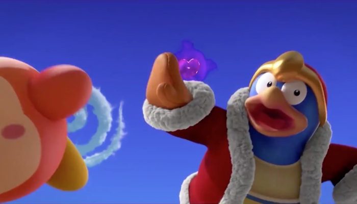 A cinematic trailer for Kirby Star Allies