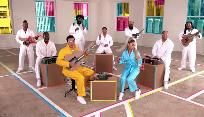 Ariana Grande, Jimmy & The Roots Sing “No Tears Left to Cry” w/ Nintendo Labo Instruments
