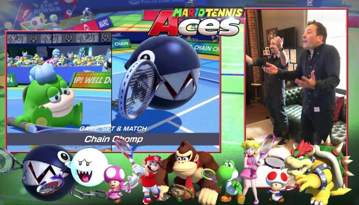 Jimmy Fallon Gets First Hands-On Play of Mario Tennis Aces