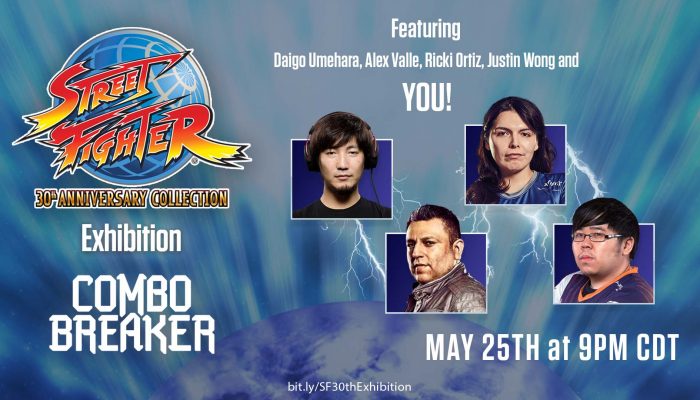 Capcom: ‘Street Fighter 30th Anniversary Collection Exhibition at Combo Breaker 2018!’