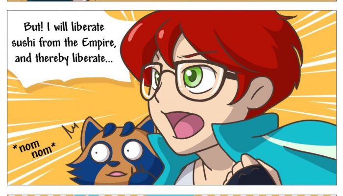 Another short comics for Sushi Striker The Way of Sushido