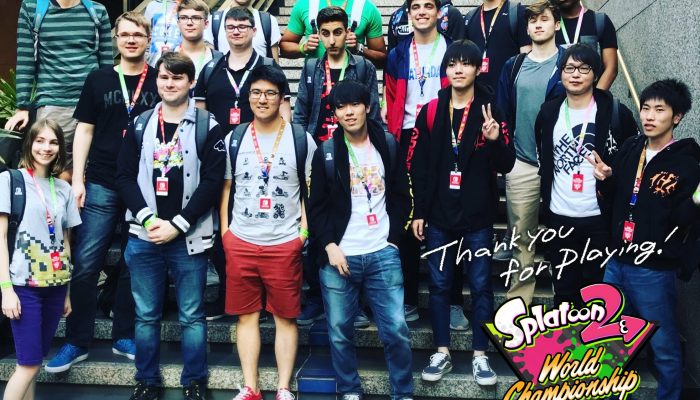 Splatoon 2 World Championship says “Thank you for playing!”