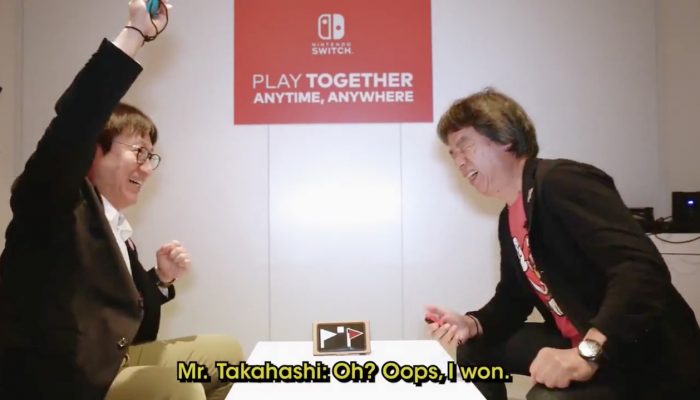 Miyamoto vs. Takahashi in Beach Flag for Nintendo Labo