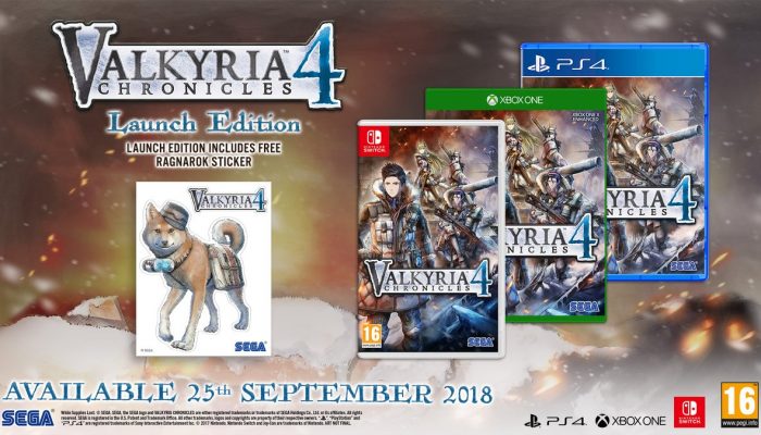 A special treat for the European Valkyria Chronicles 4 Launch Edition