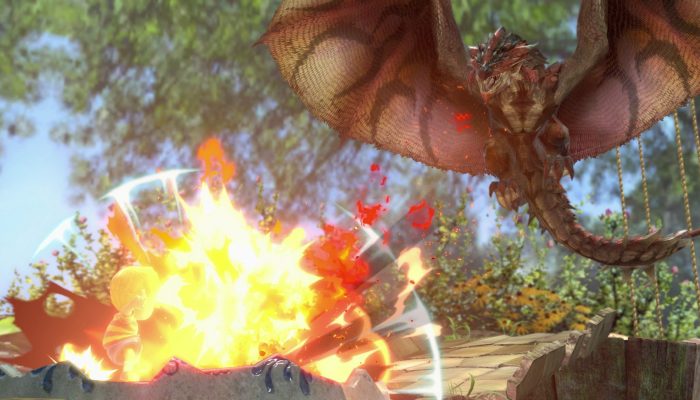A look at Rathalos as an Assist Trophy in Super Smash Bros. Ultimate