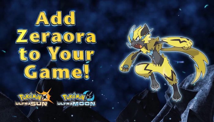 Pokémon Ultra Sun & Ultra Moon – Mythical Pokémon Zeraora Strikes at GameStop