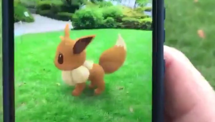 This here looks like a Pokémon Go demo with the Niantic Real World Platform