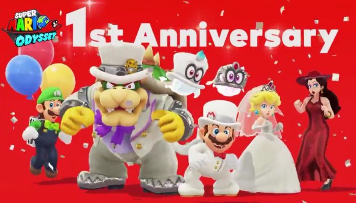 Mario, Cappy and friends dance for Super Mario Odyssey’s first-year anniversary