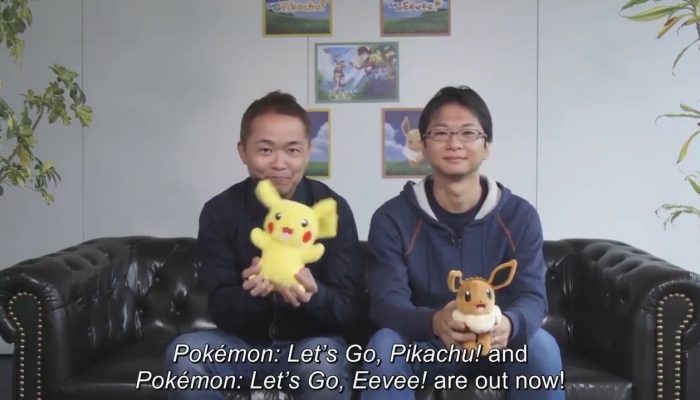 Junichi Masuda and Kensaku Nabana share the love for the launch of the Pokémon Let’s Go games