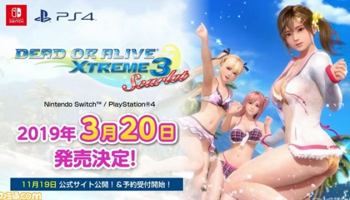 Dead Or Alive Xtreme 3 Scarlet is coming to Nintendo Switch