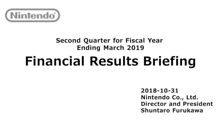 Nintendo Q2 FY3/2019
