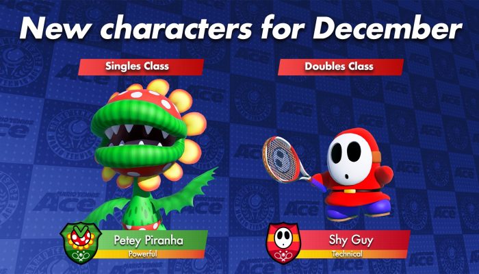 Mario Tennis Aces gets two new characters in December to celebrate the new doubles tournament