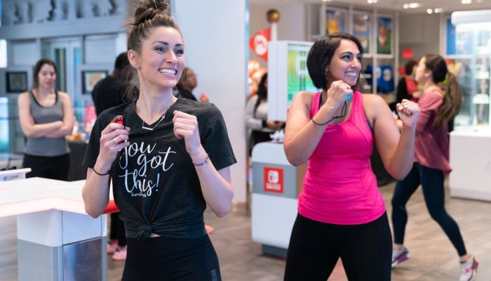 Photos of the Fitness Boxing Event at Nintendo NY Store
