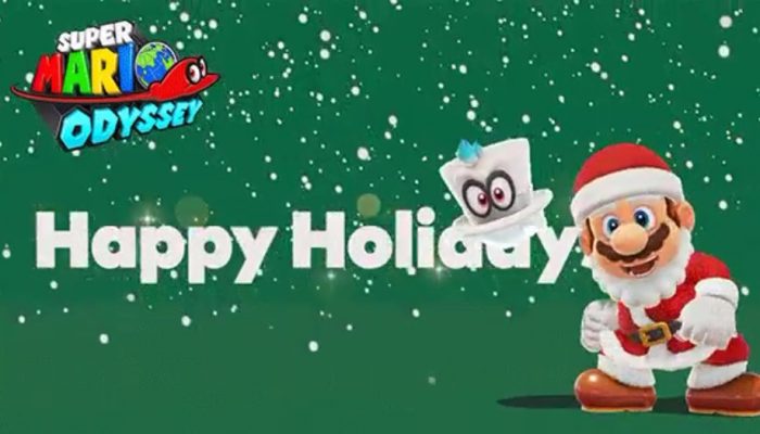 And now Mario and Cappy wishing you happy holidays
