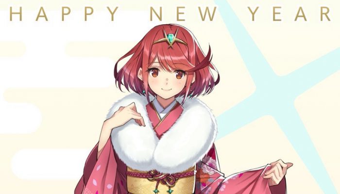 Happy new year from Pyra and the whole crew from Xenoblade Chronicles 2