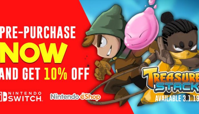 Treasure Stack available for pre-purchase on the Nintendo Switch eShop