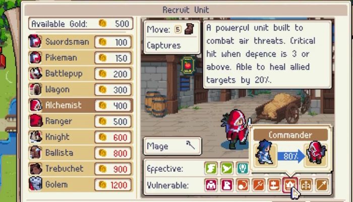 Wargroove now updated with community requested changes