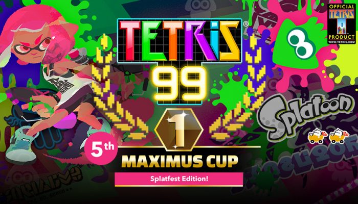 NoA: ‘Tetris 99: The 5th Maximus Cup brings a splat-tacular collaboration with Splatoon 2!’