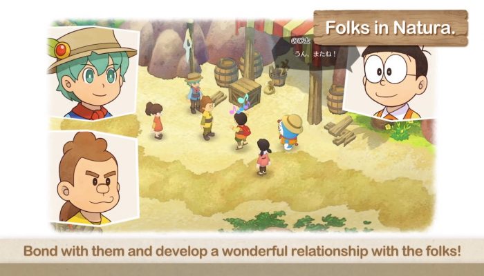 Doraemon Story of Seasons – Interacting With The Folks In Natura
