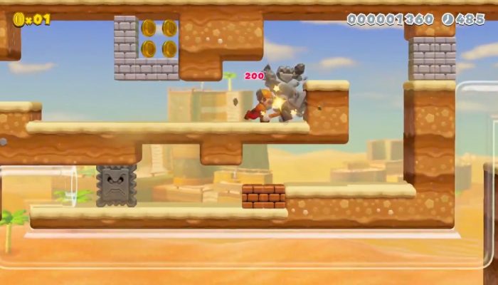 Check out the Super Hammer and Builder Mario in Super Mario Maker 2