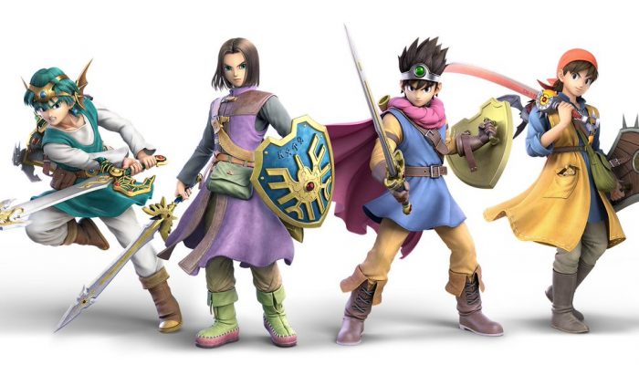 Presenting Dragon Quest’s four Heroes in Super Smash Bros. Ultimate