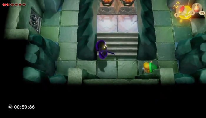 Face Shadow Link in Chamber Dungeons in The Legend of Zelda Link’s Awakening