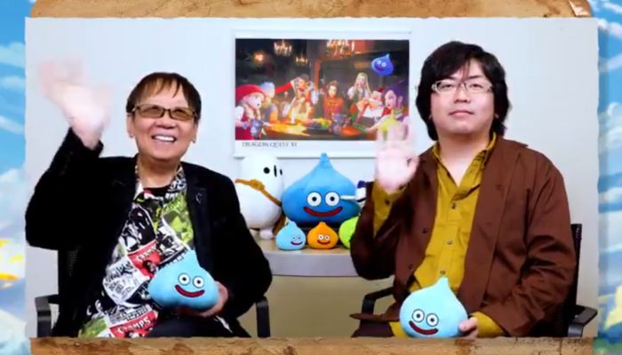 Dragon Quest series creator and Dragon Quest XI S producer celebrate the launch of the game
