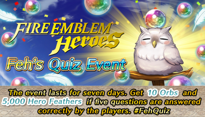 Fire Emblem Heroes holding Feh’s Quiz Event