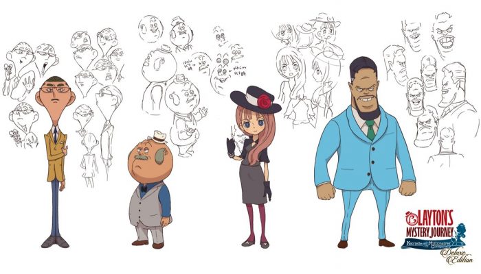 Here are some of the character artworks from Layton’s Mystery Journey coming to Nintendo Switch