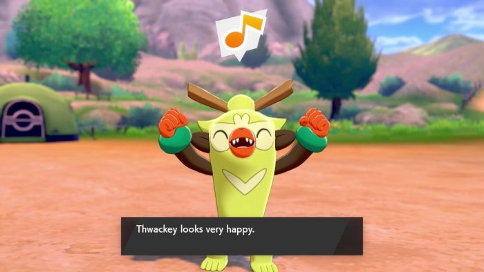 Thwackey  Pokémon Sword e Pokémon Shield